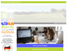 Tablet Screenshot of biarritz-frenchcourses-institute.com